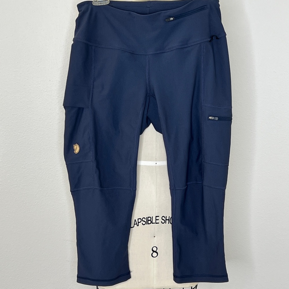 Fjallraven Abisko Trekking Tights Navy Leggings, Medium
